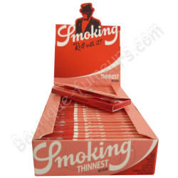 Feuilles Smoking Thinnest medium ou 1-1/4